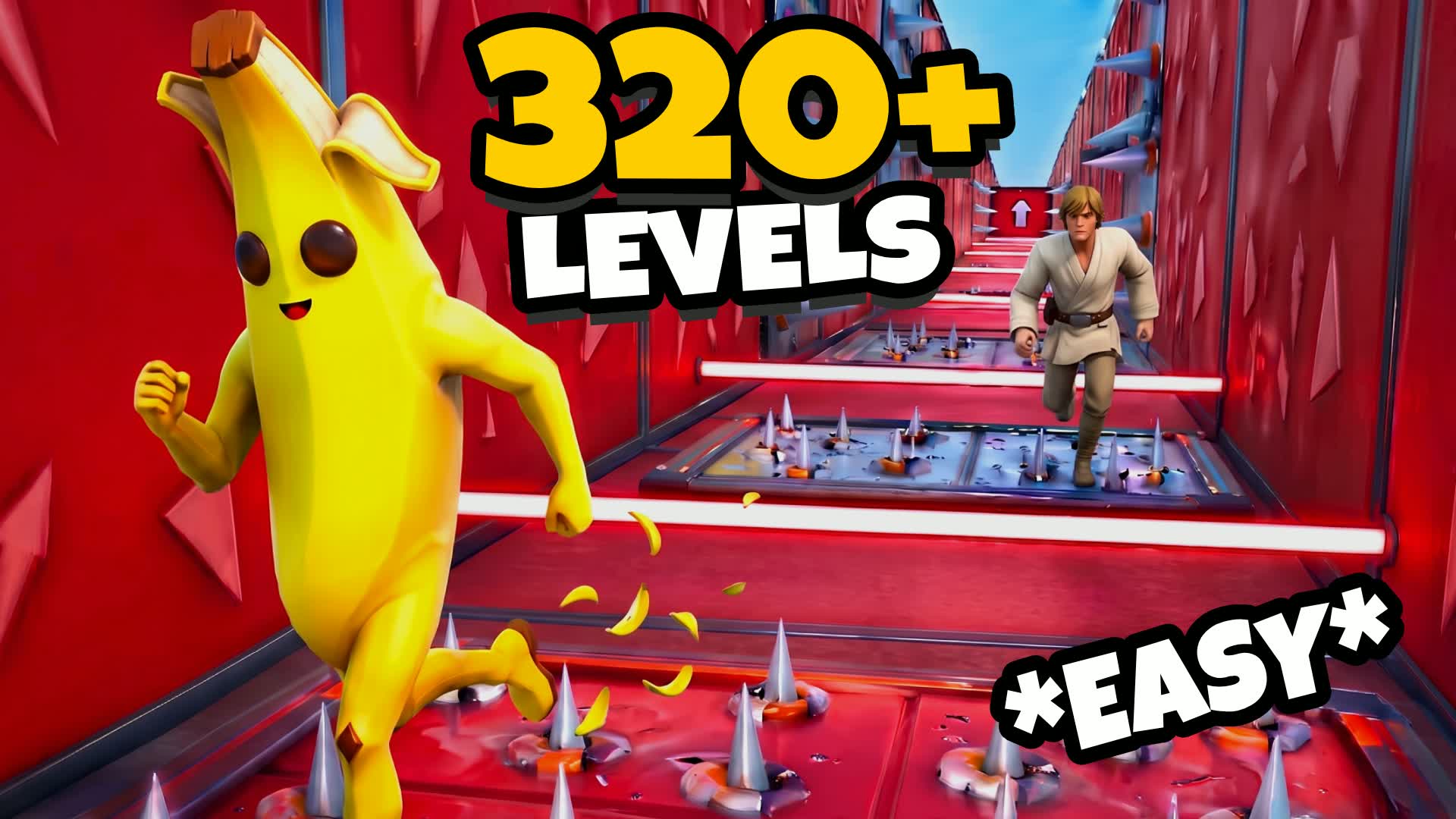 DEATHRUN RAINBOW PARKOUR 300+ ⭐ — Fortnite Creative map