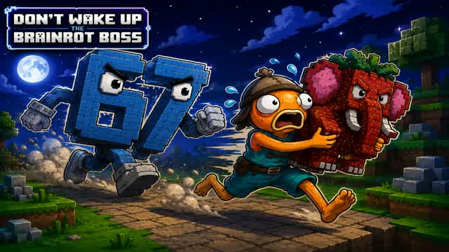 🤫 DON'T WAKE UP THE BRAINROT BOSS 😴 — Fortnite Creative map