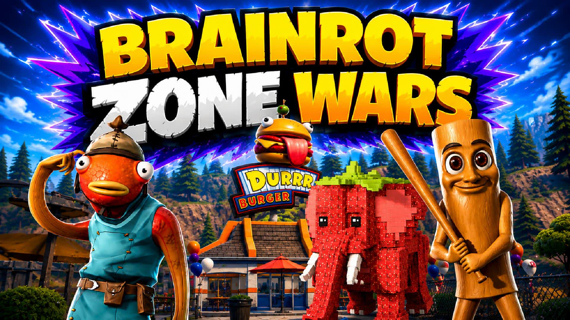 The Brainrot Zone Wars — Fortnite Creative map