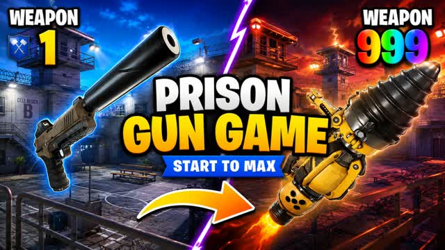 Prison Gun Game — Fortnite Creative map
