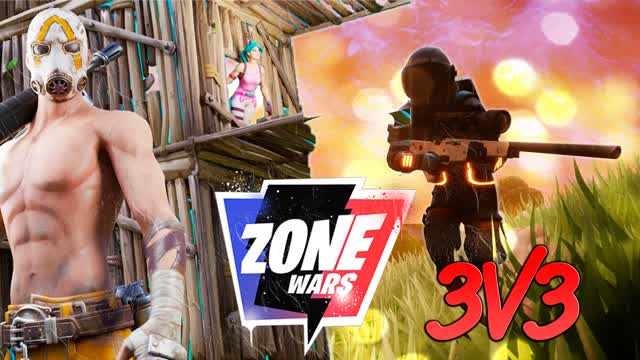 Zone War 3v3 — Fortnite Creative map cover art