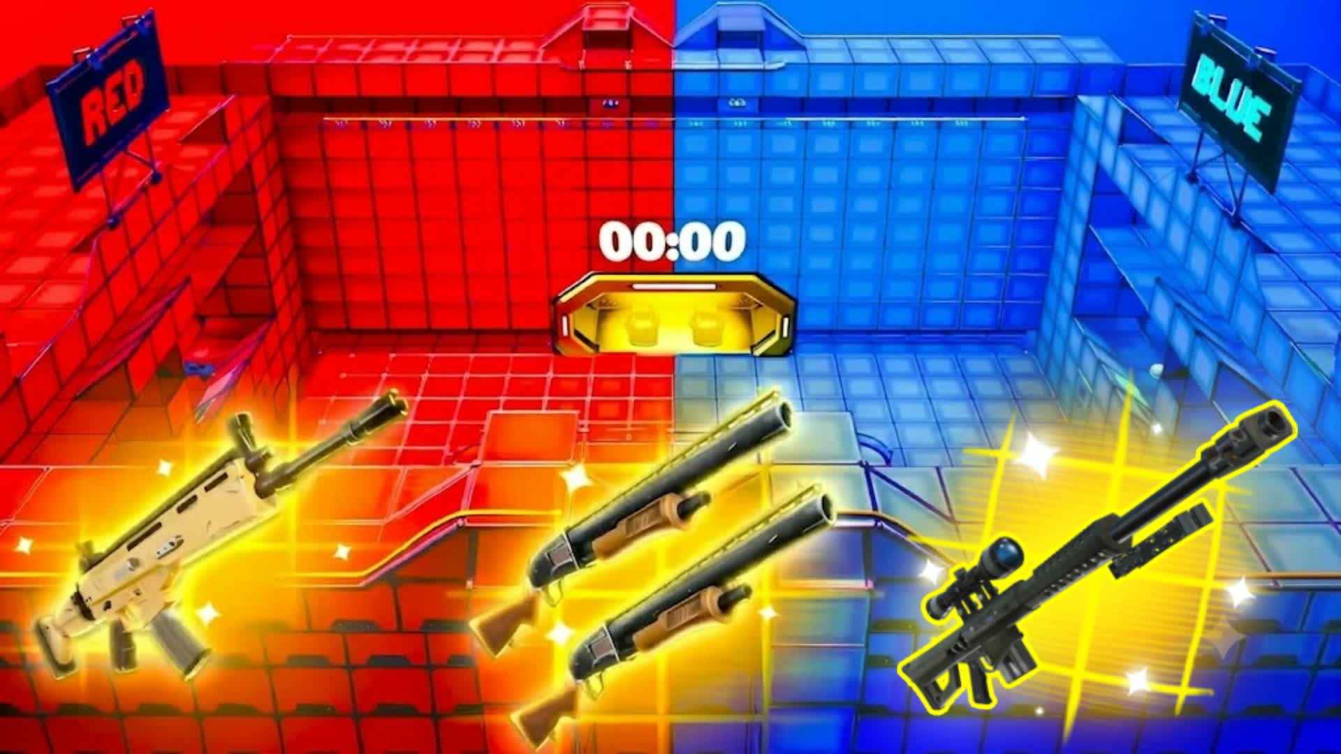 UNC RED VS BLUE UNC ABAB — Fortnite Creative map