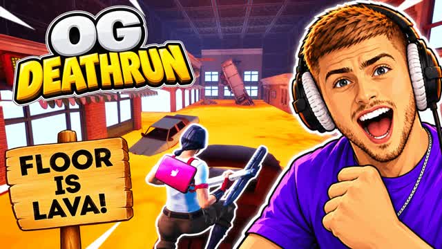 THE FLOOR IS LAVA DEATHRUN REMAKE MICH — Fortnite Creative map