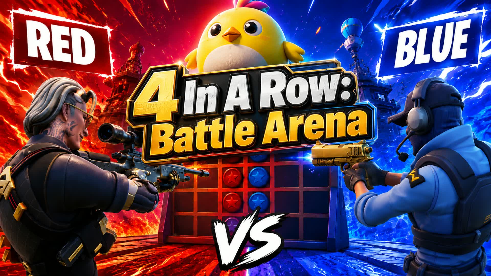 4 in a Row: Battle Arena — Fortnite Creative map