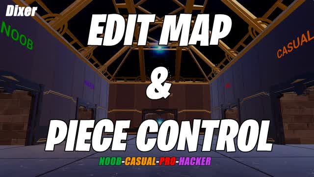 EDIT MAP & PIECE CONTROL MAP 🧠📝 — Fortnite Creative map cover art
