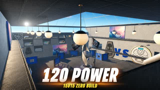 120 Powers — Fortnite Creative map cover art