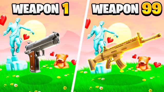 EVIL LOVE GUN GAME 💝 — Fortnite Creative map