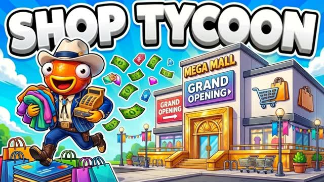 CREATE YOUR SHOP TYCOON — Fortnite Creative map cover art