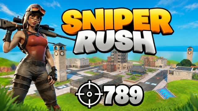 SNIPER RUSH — Fortnite Creative map cover art