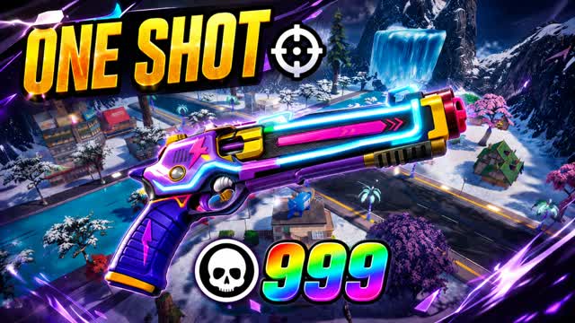 🎯 1SHOT — Fortnite Creative map cover art