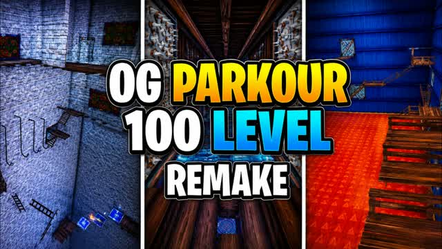 OG PARKOUR 100 LEVEL — Fortnite Creative map cover art