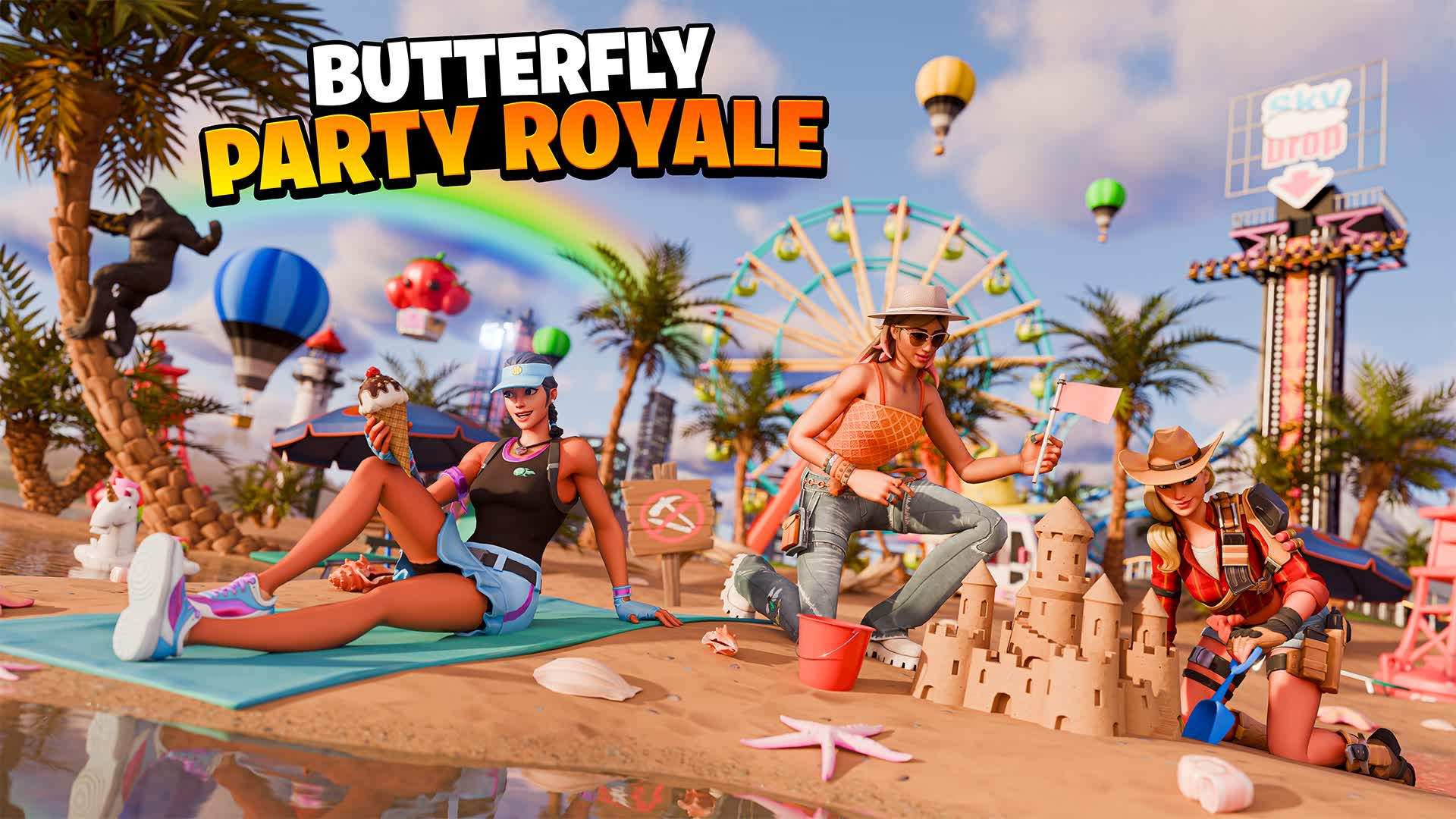 🎡 BUTTERFLY PARTY ROYALE 2.2 🎡 — Fortnite Creative map