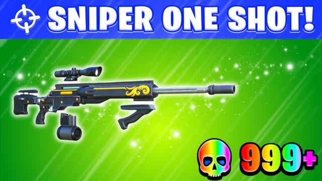 GUN-GAME SNIPER 🔥  ONESHOT — Fortnite Creative map cover art