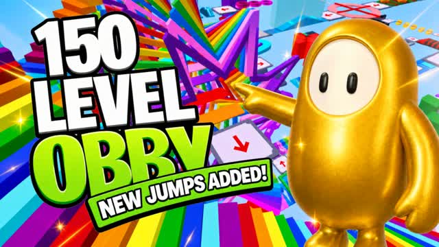 ⭐FALL GUYS 150+ OMEGA OBBY PARKOUR — Fortnite Creative map