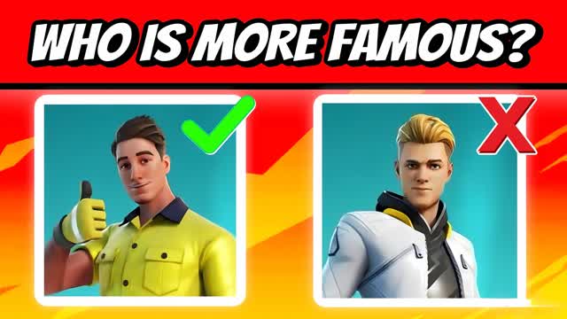 WHO IS THIS? - GUESSING MINIGAME! — Fortnite Creative map cover art