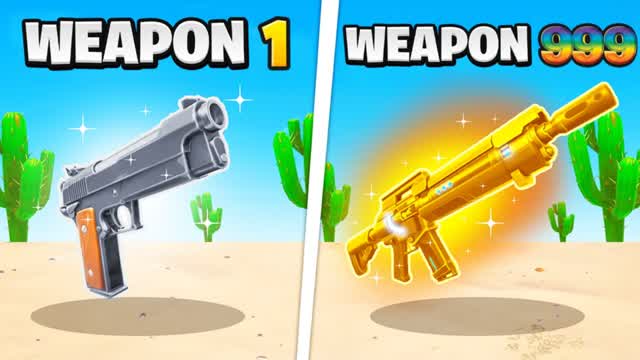 ULTIMATE🔫ISLAND GUN GAME🎯ONE SHOT — Fortnite Creative map cover art