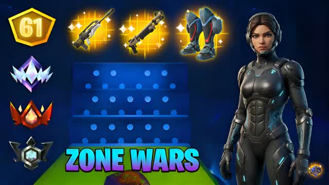 🔥 ULTIMATE 32 PLAYER ZONE WARS 🔥 — Fortnite Creative map cover art