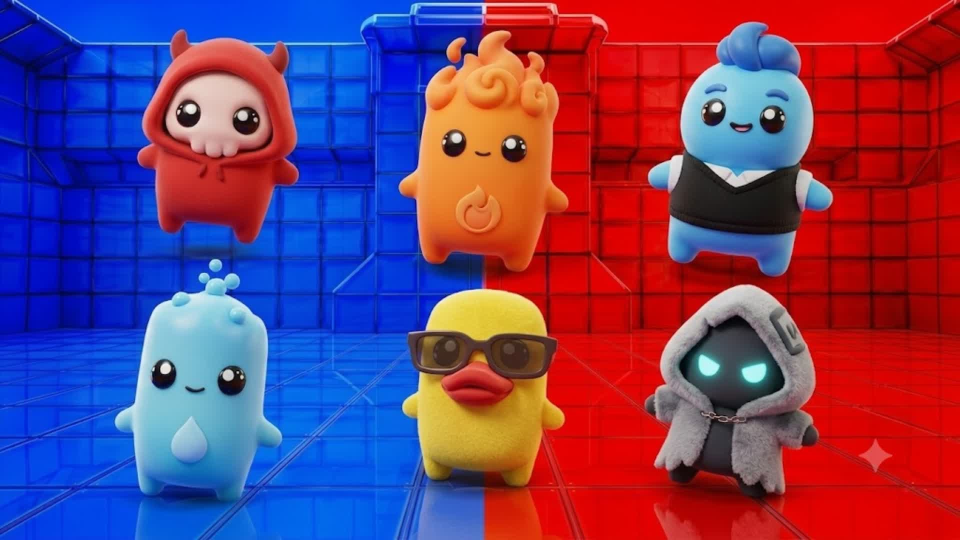 UPER CRAZY RED VS BLUE UNC — Fortnite Creative map