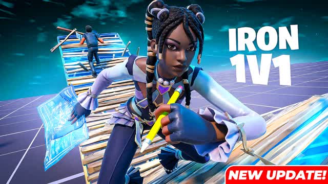 IRON 1V1 BUILD FIGHT — Fortnite Creative map cover art