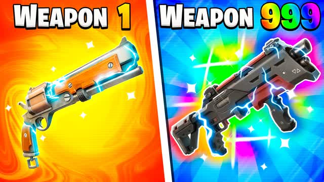 🌟MEME GUN GAME🎯CRAZY ONE SHOT — Fortnite Creative map cover art