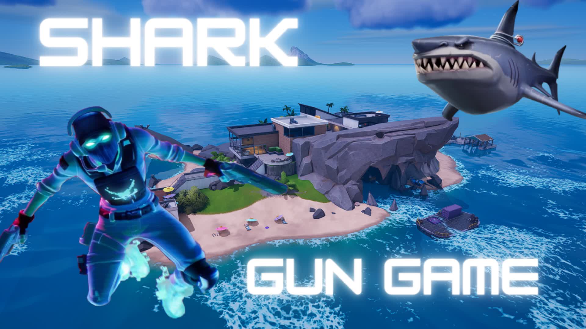 Shark Gun Game — Fortnite Creative map