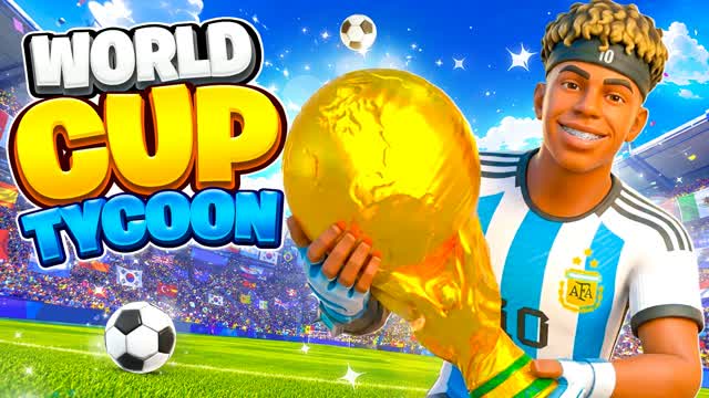 WORLD CUP TYCOON — Fortnite Creative map cover art