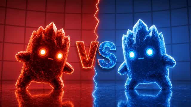 RVB RED VS BLUE LAVA AND WATER — Fortnite Creative map