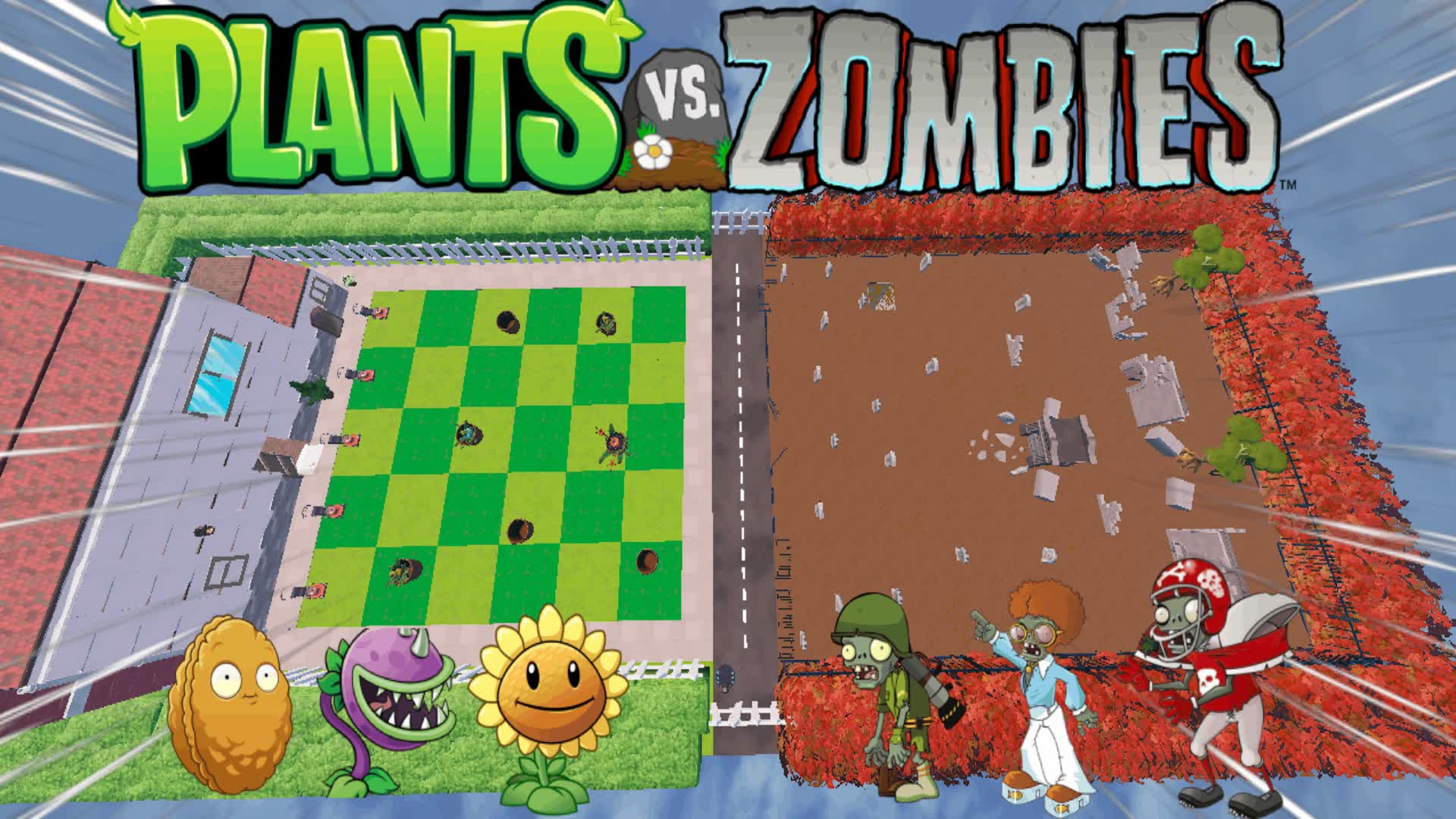 🌱PLANTS VS ZOMBIES🧠(NEW) — Fortnite Creative map
