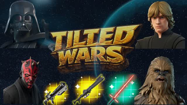TILTED WARS ALL WEAPONS — Fortnite Creative map cover art