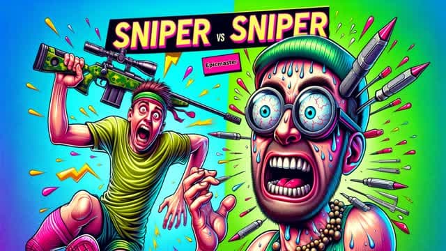 Sniper Vs Sniper 🔵🔴 — Fortnite Creative map cover art