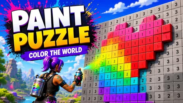 PaintPuzzle: Paint The World — Fortnite Creative map cover art