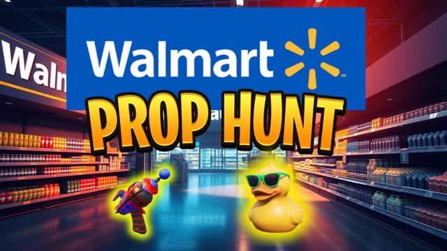 WALMART  PROP HUNT fortkea fortshop lidl — Fortnite Creative map cover art