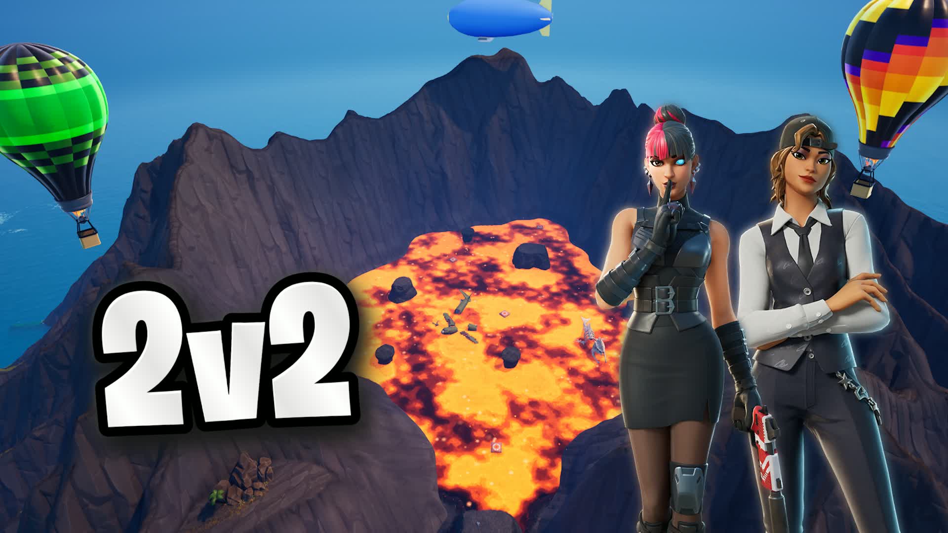 2v2 Last Storm 🌀[Lava] — Fortnite Creative map