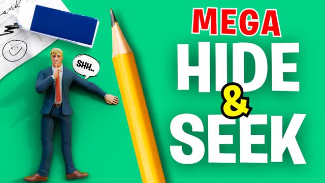 MEGA HIDE AND SEEK — Fortnite Creative map cover art