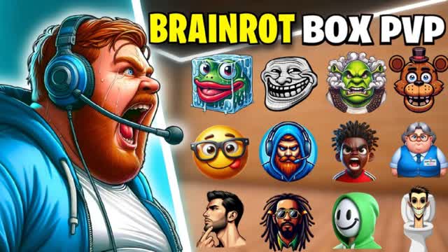Brain rot box fights📦 — Fortnite Creative map cover art