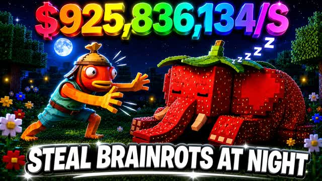 STEAL BRAINROTS AT NIGHT NEW [TYCOON] — Fortnite Creative map