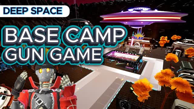 BASE CAMP GUN GAME [Deep Space] — Fortnite Creative map cover art