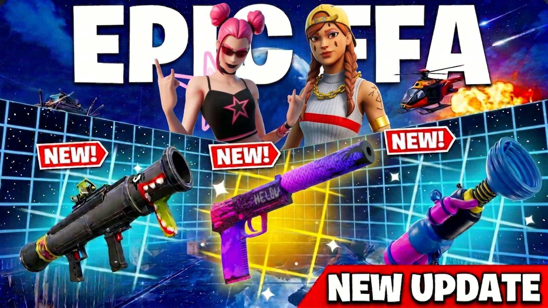 EPIC FFA - ALL GUNS & RIDES — Fortnite Creative map
