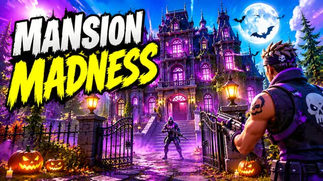 MANSION MADNESS 🏰 RANDOM WEAPON FFA — Fortnite Creative map