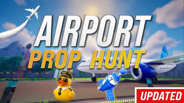 Airport PROP HUNT ✈️ — Fortnite Creative map cover art