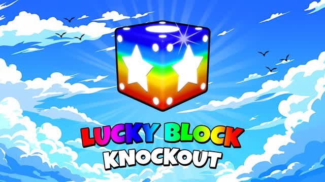 LUCKY BLOCK KNOCKOUT ⭐ (FFA) — Fortnite Creative map cover art