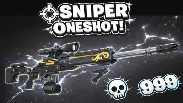 SUPER SNIPER ONE SHOT 🎯 [NEW] — Fortnite Creative map cover art