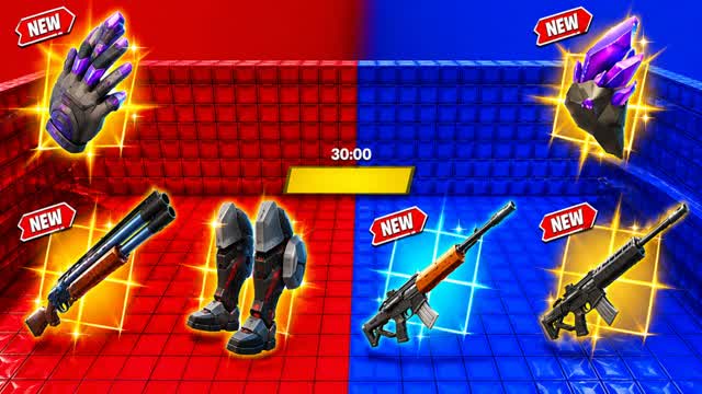 🔵Red vs Blue S6O Arena🔴 — Fortnite Creative map cover art