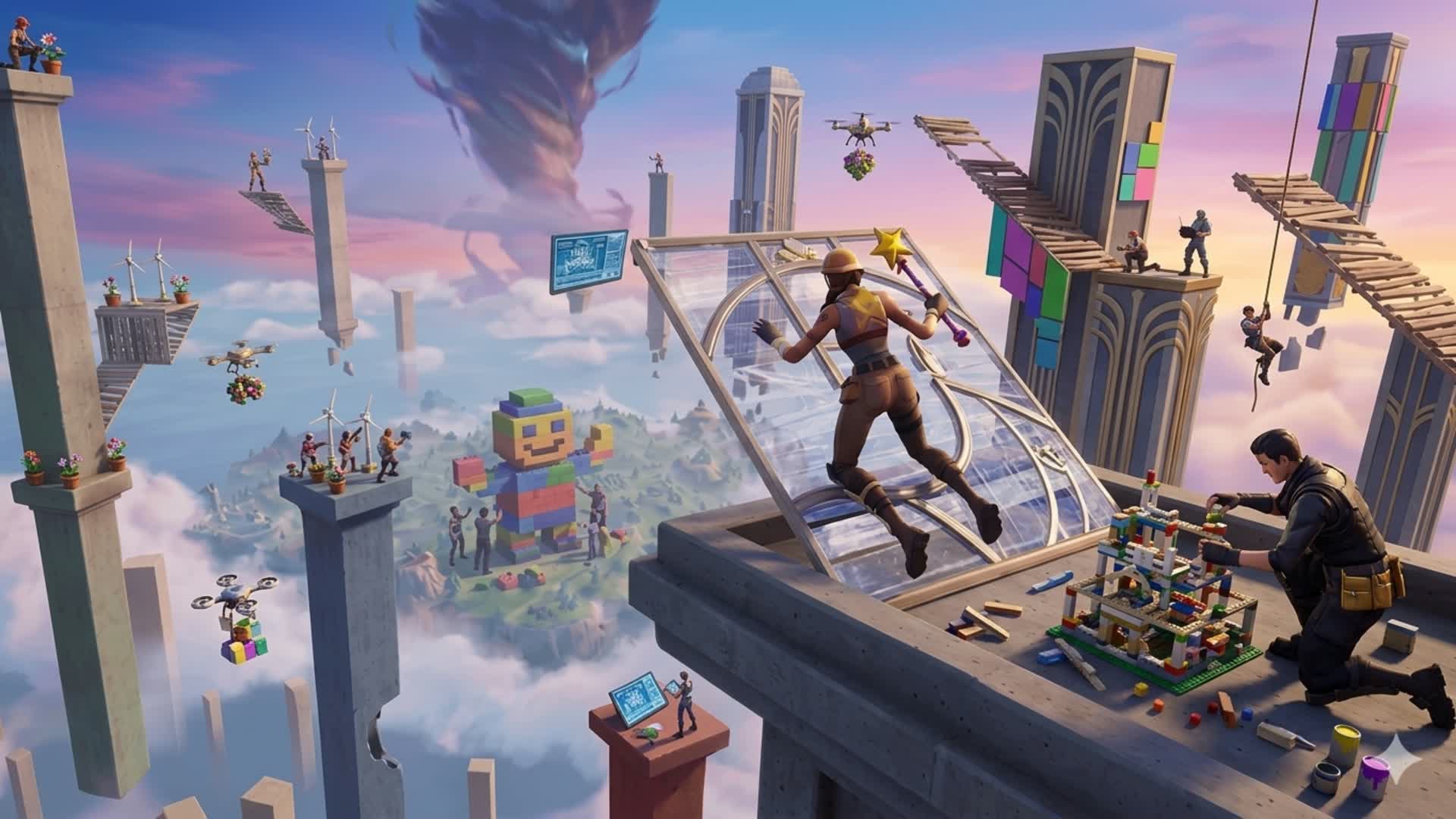 Just Pillars — Fortnite Creative map
