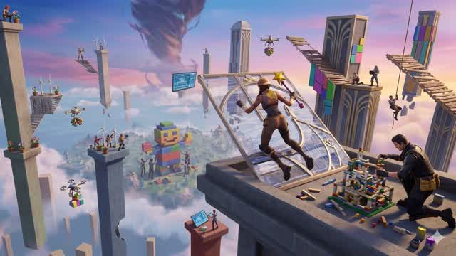 Just Pillars — Fortnite Creative map cover art