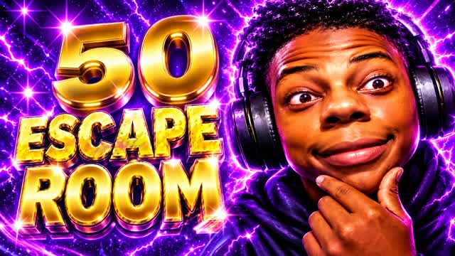 50 Level Skilled Escape Room — Fortnite Creative map cover art