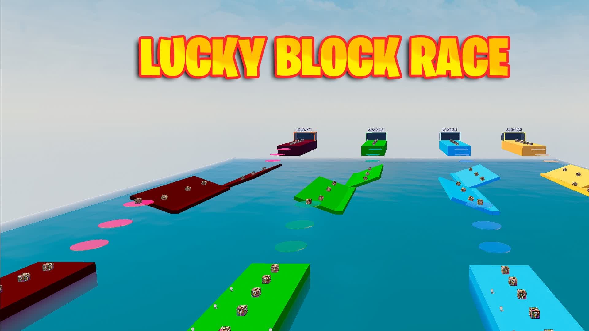 LUCKY BLOCK RACE🏆 — Fortnite Creative map