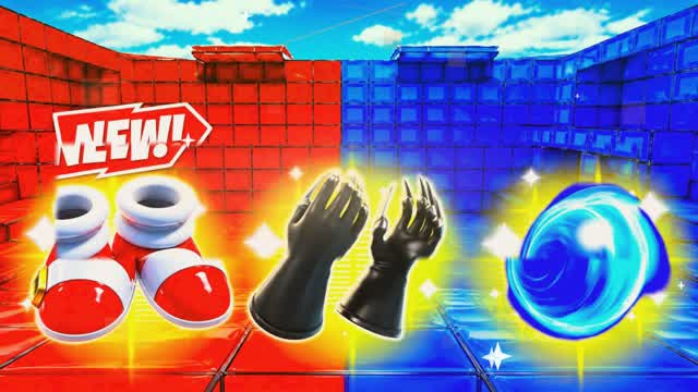 Red vs Blue Champ Stars 🔴🔵 — Fortnite Creative map cover art