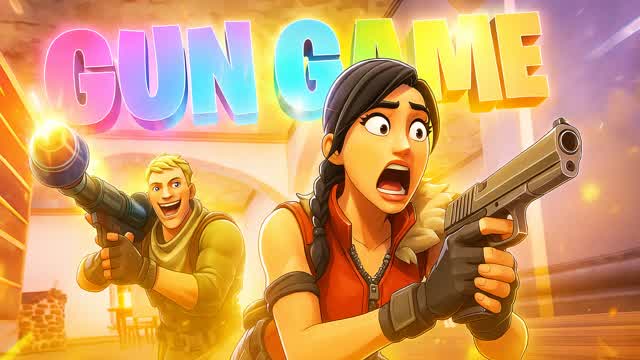 ALL WAPON MINI MAN GUN GAME — Fortnite Creative map cover art