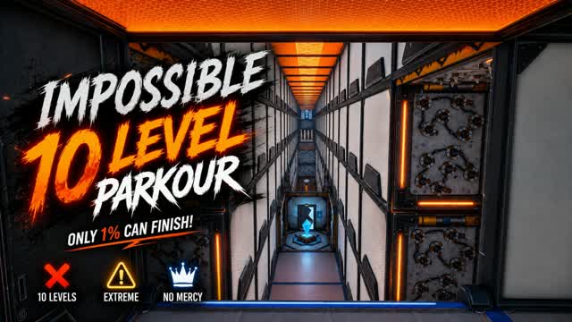 Elite 10 Level Parkour [4934] v1.01 — Fortnite Creative map cover art